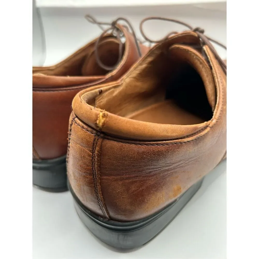 Rockport Trutech Mens 11 M Brown Leather Oxfords Dress Shoes